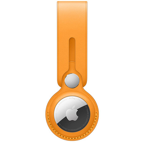 Кожанный брелок-подвеска для AirTag Leather Loop California Poppy