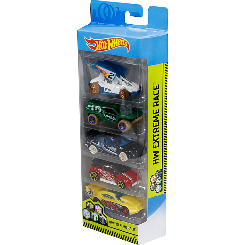 Mattel Hot Wheels 1806/FYL11 Подарочный набор из 5 машинок (HW Extreme Race)