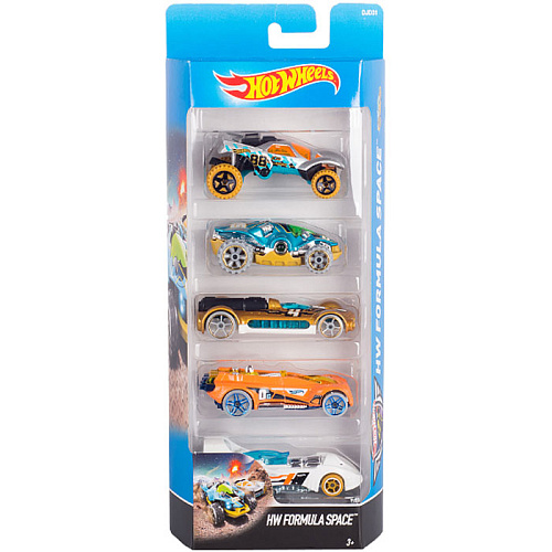 Hot Wheels 1806 Подарочный набор из 5 машинок (HW Formula Space)
