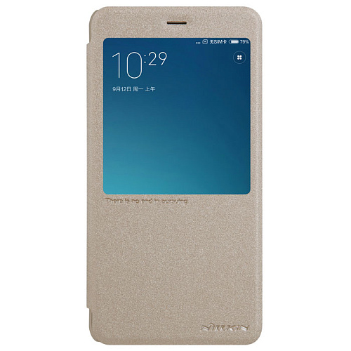 Чехол для Xiaomi Redmi Note 4 Nillkin Sparkle Leather Case, золотистый