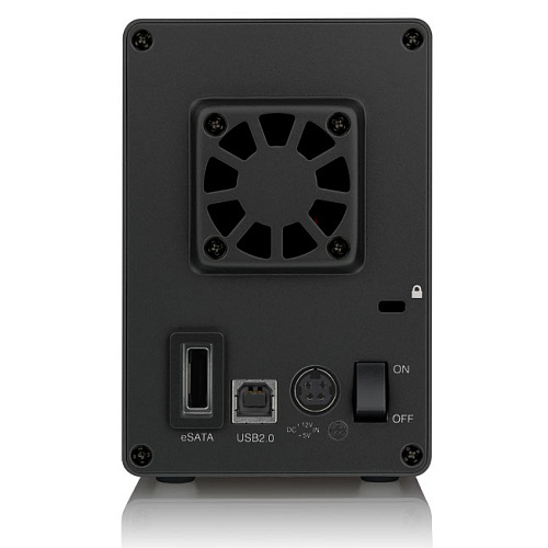 Корпус 2х3.5" IconBIT i-Stor iS602, SATA -- USB2.0, eSATA