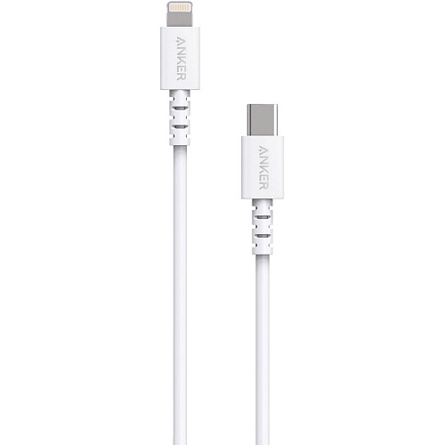 Кабель для Apple USB-C - Lightning Anker PowerLine 0.9м белый