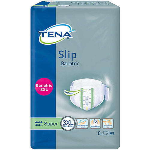 TENA Подгузники для взрослых Slip Bariatric Super, 3XL (8 шт.)