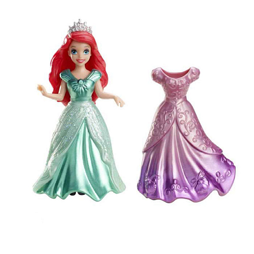 Кукла Disney Princess  Мини-кукла Ариель с платьем X9404