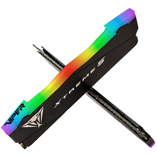 Модуль памяти DIMM 48Gb 2х24Gb DDR5 PC64000 8000MHz Patriot Memory Viper Xtreme 5 RGB Black (PVXR548G80C38K)
