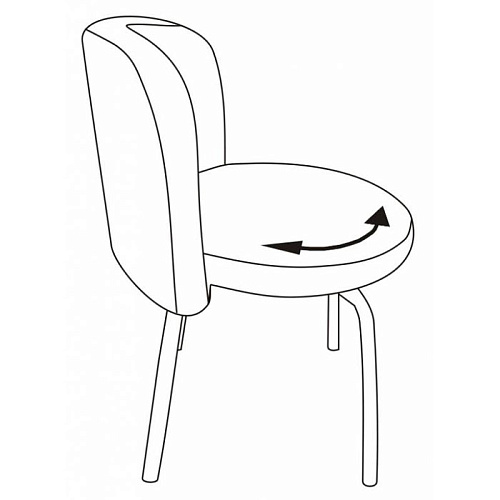 Стул Бюрократ KF-2/OR-16 вращающийся черный Or-16 искусственная кожа