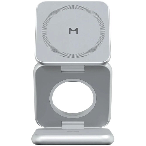 Беспроводная зарядная панель 3 в 1 Для IPhone, Apple Watch, Airpods Magssory Fold WCH023 22W Silver