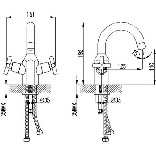 Смеситель для раковины Berholm Osse OSESB00B01