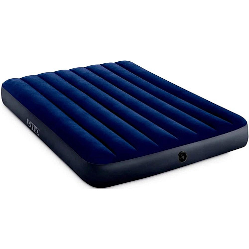 Надувной матрас Intex Classic Downy Airbed 64758, синий 191х137х25 см