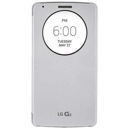 Чехол для беспроводной зарядки для LG D855 G3 LG QuickCircle CCF-340 белый