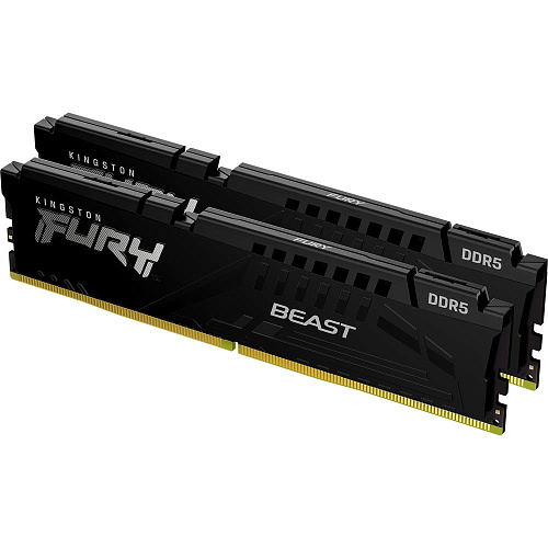 Модуль памяти DIMM 32Gb 2х16Gb DDR5 PC41600 5200MHz Kingston Fury Beast Black (KF552C40BBK2/32) УЦЕНКА