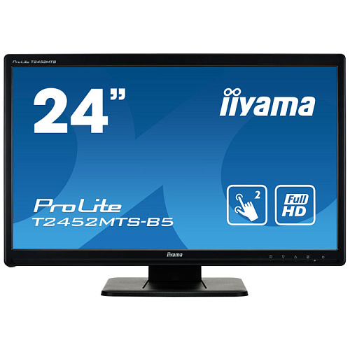 Монитор 24" Iiyama ProLite T2452MTS-B5 TN LED 1920x1080 Touch 2ms VGA DVI HDMI