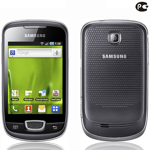 Смартфон Samsung S5570 Galaxy mini steel gray (серый)