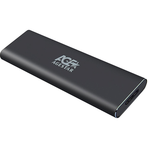 Корпус для SSD AgeStar 3UBNF1 M.2 NGFF (B-key), USB3.0 Gray