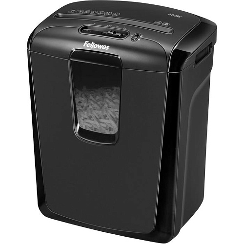 Уничтожитель бумаг Fellowes PowerShred M-8C (секр.P-3)/фрагменты/8лист./15лтр./скрепки/скобы/пл.карты