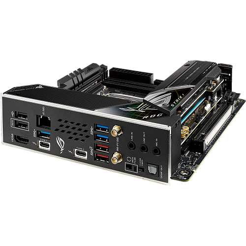 Материнская плата ASUS ROG Strix Z690-I Gaming WiFi Z690 Socket-1700 2xDDR5, 4xSATA3, RAID, 2xM.2, 1xPCI-E16x, 5xUSB3.2, 2xUSB3.2 Type C, HDMI, WiFi, 2.5Glan, mini-ITX