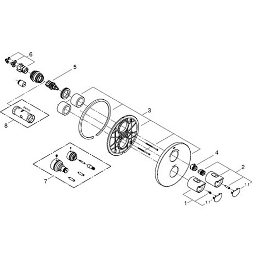 Смеситель для ванны Grohe Grohtherm 2000 New 19355001