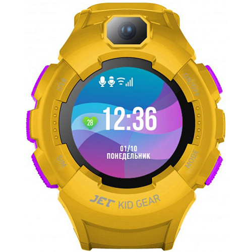 Умные часы Jet Kid GEAR Yellow+Purple