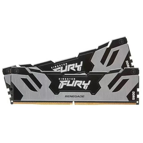 Модуль памяти DIMM 32Gb 2х16Gb DDR5 PC51200 6400MHz Kingston Fury Renegade Silver (KF564C32RSK2/32) УЦЕНКА