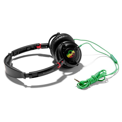 Наушники Skullcandy Lowrider Rasta с микрофоном