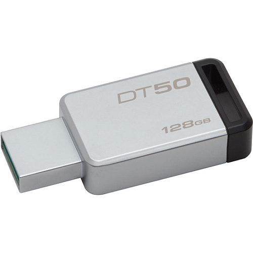 USB Flash накопитель 128GB Kingston DataTraveler 50 (DT50/128GB) USB 3.0 Черный