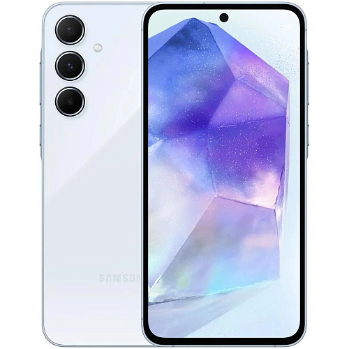 Смартфон Samsung Galaxy A55 SM-A556 8/256GB White-Blue (EAC)