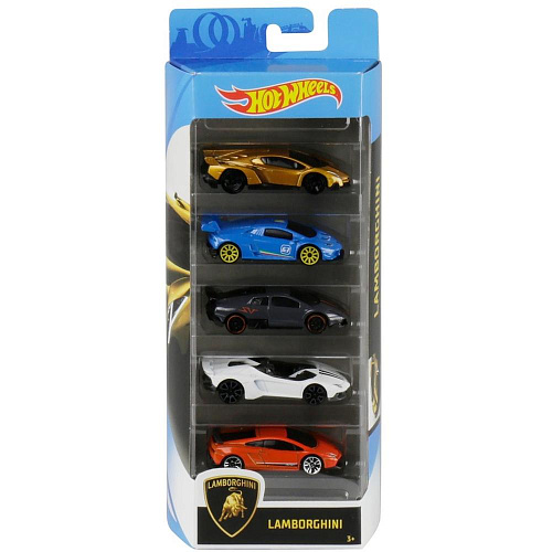 Mattel Hot Wheels 1806/GHP62 Подарочный набор из 5 машинок (Lamborghini)