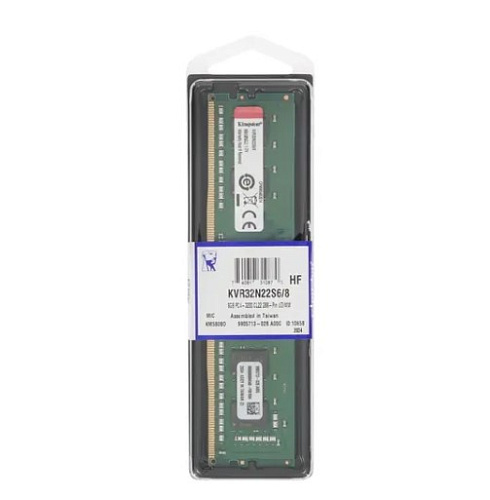 Модуль памяти DIMM 8Gb DDR4 PC25600 3200MHz Kingston (KVR32N22S6/8)