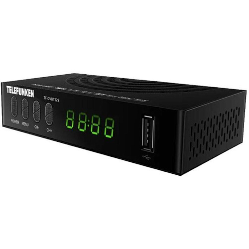 Ресивер Telefunken TF-DVBT229 черный DVB-T2