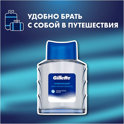Gillette Подарочный набор (Gillette Лосьон для бритья Arctic Ice, 50 мл + Gillette Пена для бритья Classic, 50 мл.)