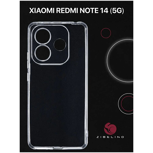 Чехол для Xiaomi Redmi Note 14 5G Zibelino Ultra Thin Case прозрачный