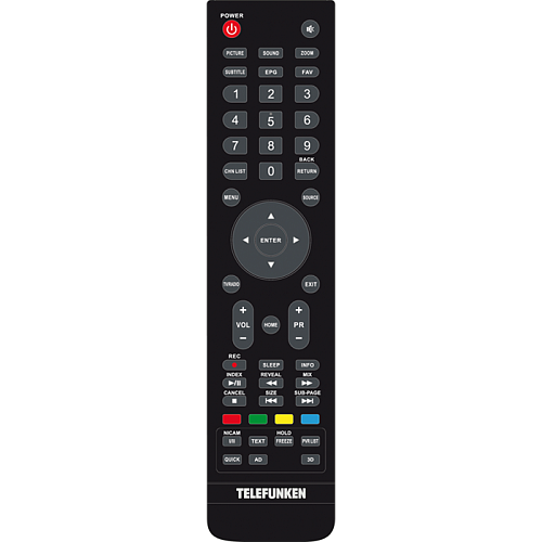 Телевизор 32" Telefunken TF-LED32S74T2 (HD 1366x768) черный	