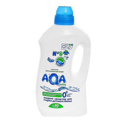 AQA baby Жидкость для стирки для детского белья, 1,5 л.