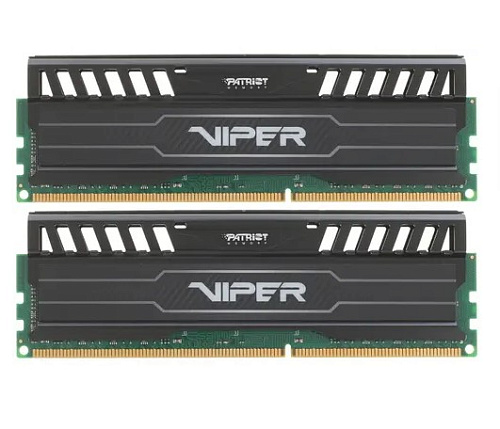 Модуль памяти DIMM 16Gb 2x8Gb KIT DDR3 PC15000 1866MHz Patriot Viper 3 Black Mamba  (PV316G186C0K) УЦЕНКА