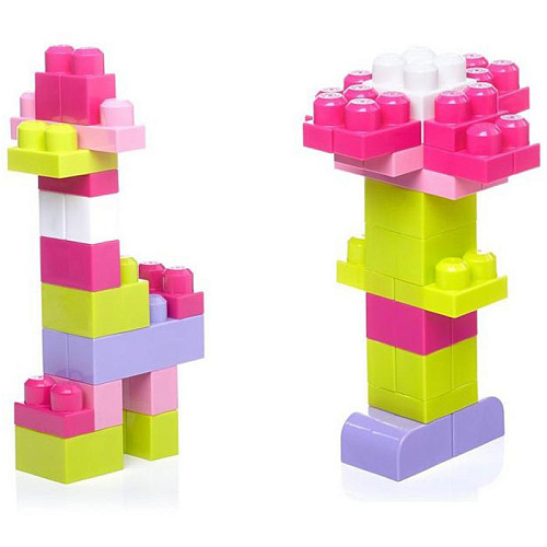 Конструктор Mattel Mega Bloks First Builders из 60 деталей CYP67 (голубой)