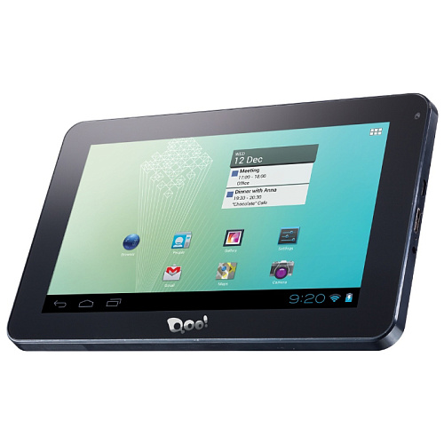 Планшет 3Q Tablet PC Qoo! LC0725B 7"/800x480/AML8726-M3 Cortex A9/1 GHz/512MB/4GB/Wi-Fi/0.3MP/3000 mAh/Черный/Android 4.0