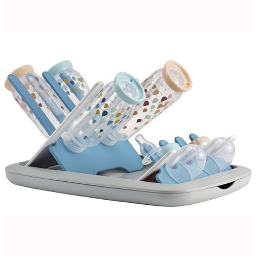 Сушилка для бутылочек складная Beaba Folding F.Bottles Drain Blue